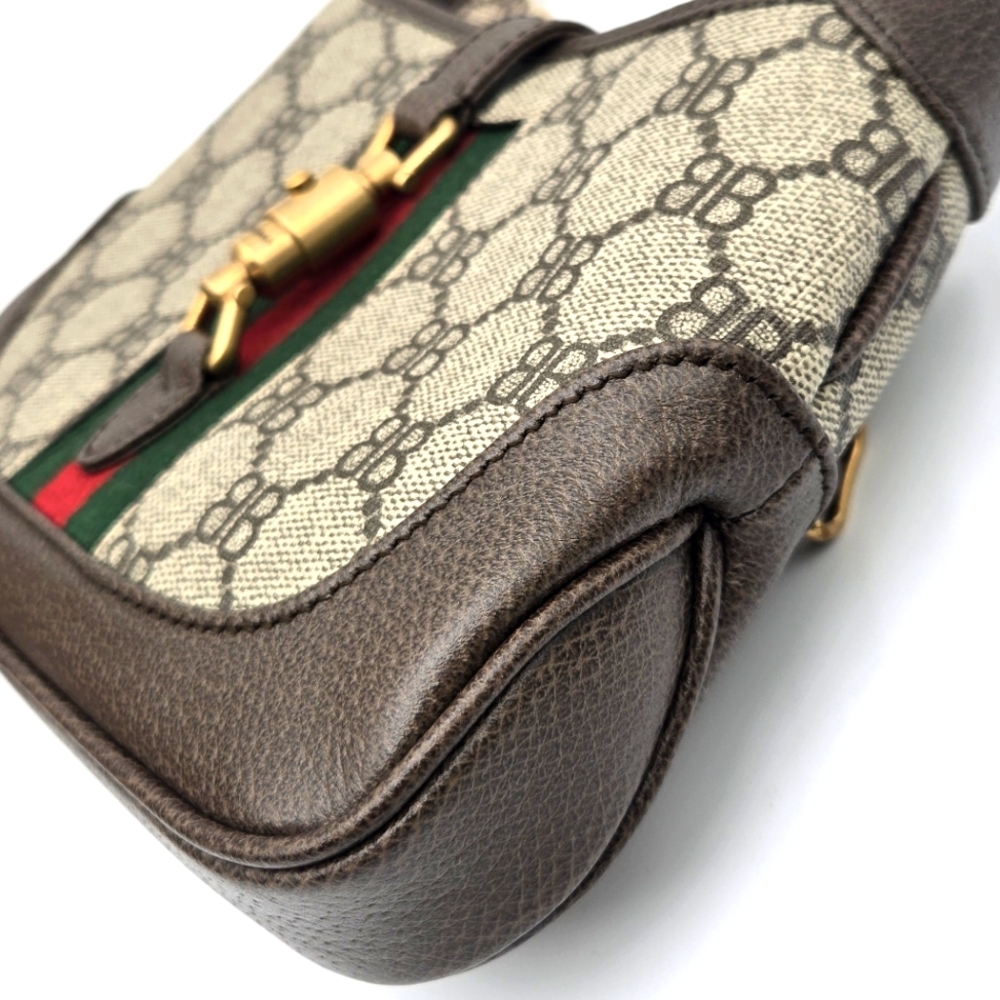 Gucci Balenciaga Collab Jackie 1961 Mini Shoulder Bag with Adjustable Strap NWOT - Picture 6 of 15